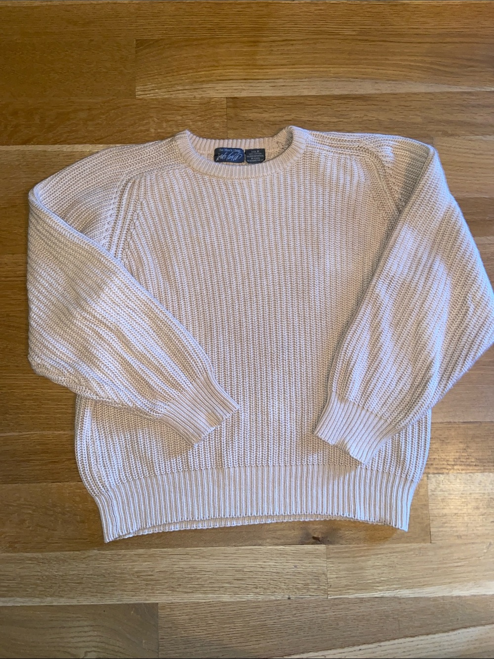 VINTAGE Lord & Taylor Mr. Taylor Man’s Shop 100% Cotton Rib Knit Crew Sweater